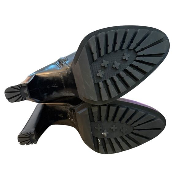 NWOT Allsaints Leather Harlem Knee-High Black Boots – Sz 9 - Picture 10 of 10